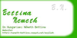 bettina nemeth business card