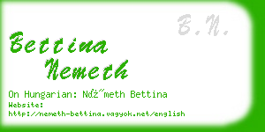 bettina nemeth business card